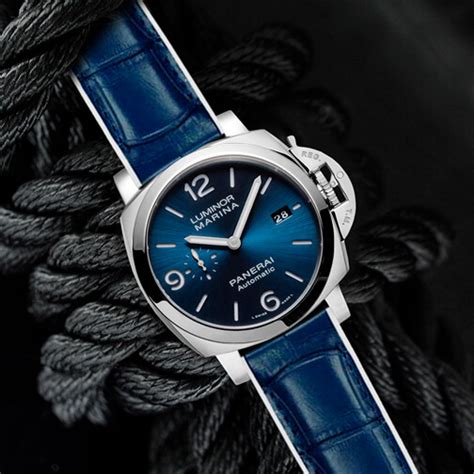 panerai blue alligator strap|alligator straps .